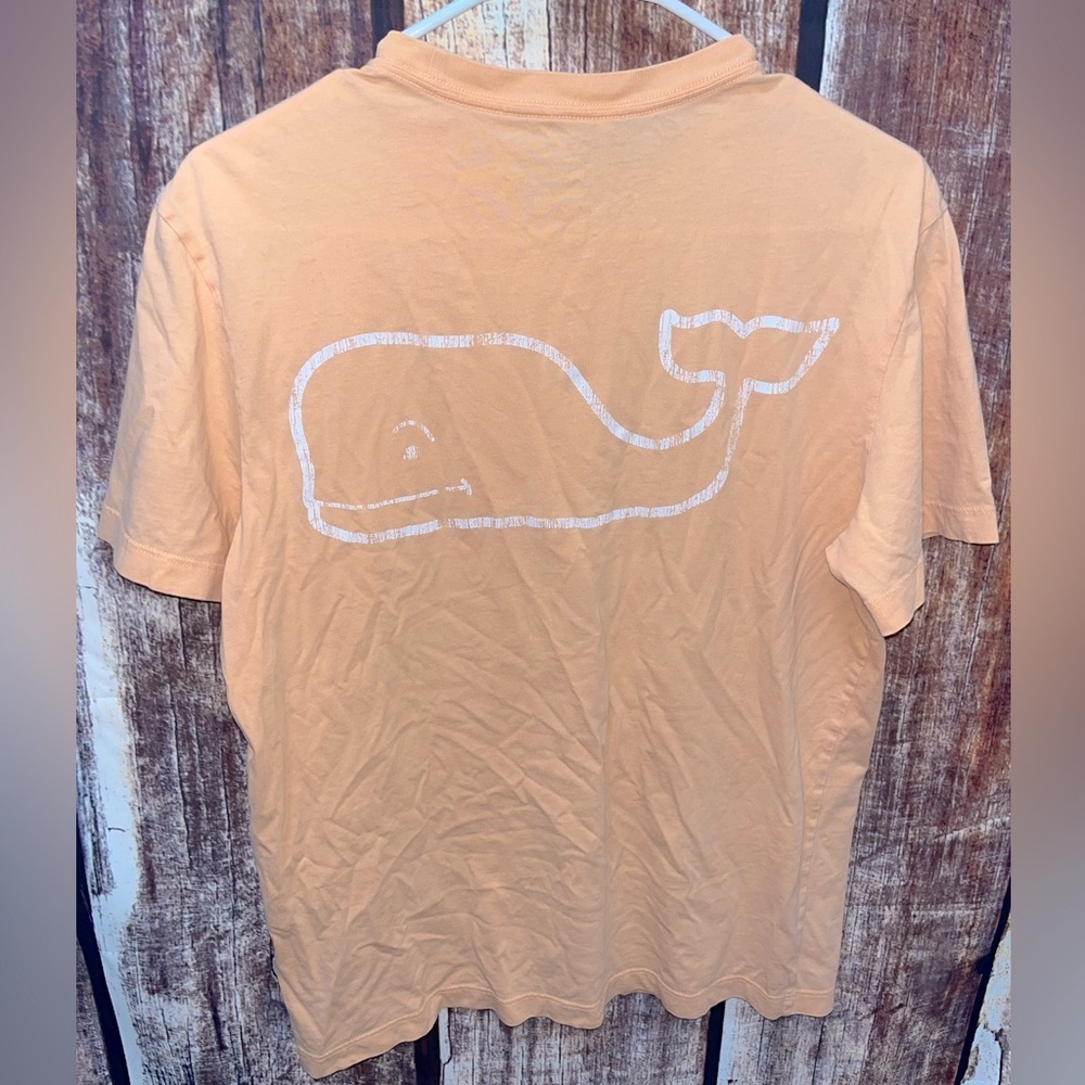 Vineyard Vines Orange Short Sleeve Pocket Tee